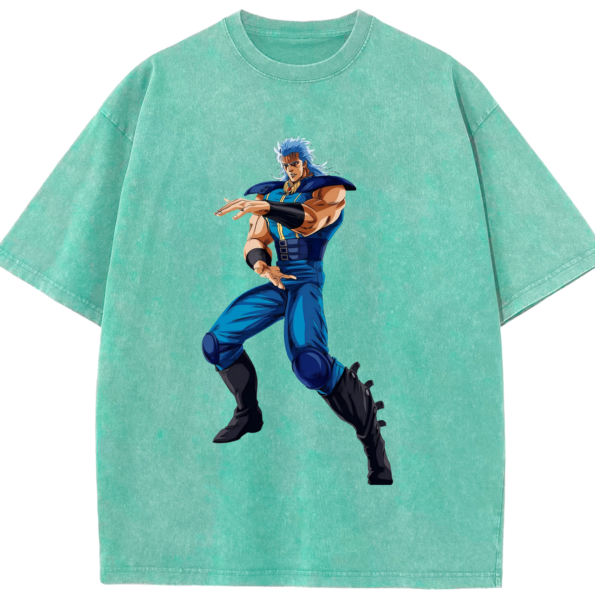 （画像用） 北斗の拳 Fist of the North Star 綿100% ヴィンテージ風 半袖Tシャツ（フロントプリント）